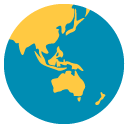 earth globe asia-australia emoji images