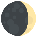 waxing crescent moon symbol copy paste emoji