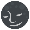 new moon with face emoji