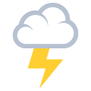 cloud with lightning copy paste emoji