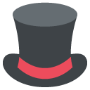 top hat copy paste emoji