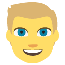 person with blond hair emoji images