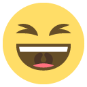 smiling face with open mouth and tightly-closed eyes copy paste emoji