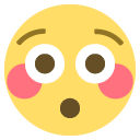 flushed face copy paste emoji