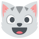 smiling cat face with open mouth copy paste emoji