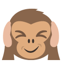 hear-no-evil monkey copy paste emoji