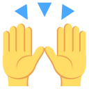 person raising both hands in celebration emoji images