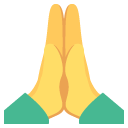 person with folded hands emoji images