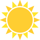 black sun with rays emoji images