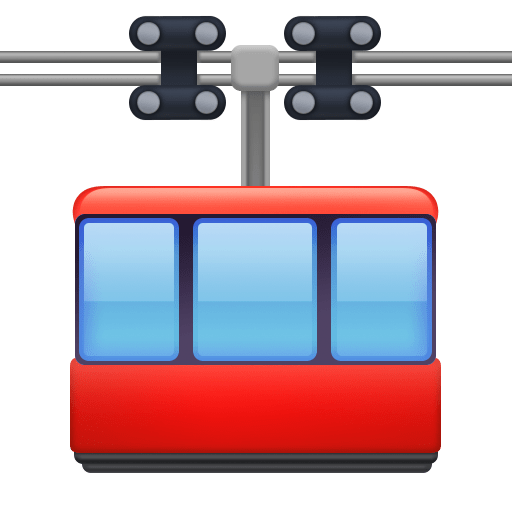 Facebook aerial tramway emoji image