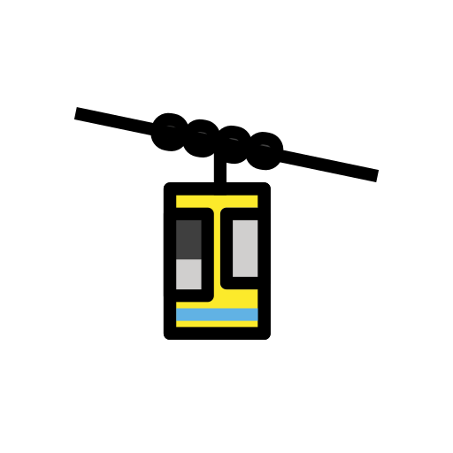 Openmoji aerial tramway emoji image