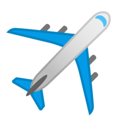 Google airplane emoji image