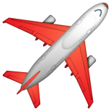 Whatsapp airplane emoji image