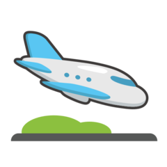 Emojidex airplane arriving emoji image