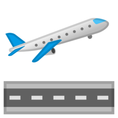 Google airplane departure emoji image