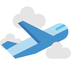Skype airplane departure emoji image