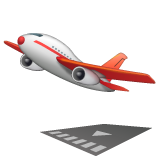 Whatsapp airplane departure emoji image