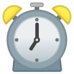 Google alarm clock emoji image