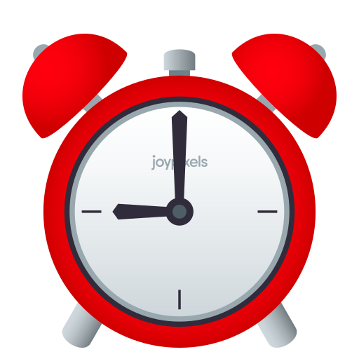 JoyPixels alarm clock emoji image
