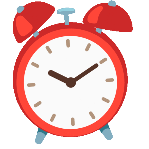 Noto Emoji Animation alarm clock emoji image