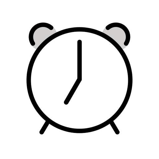 Openmoji alarm clock emoji image