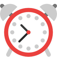 Skype alarm clock emoji image