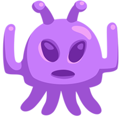 Facebook Messenger alien monster emoji image