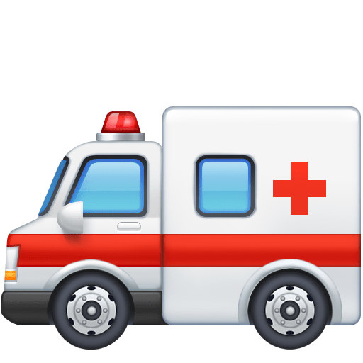Facebook ambulance emoji image
