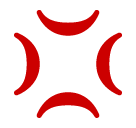 SoftBank anger symbol emoji image