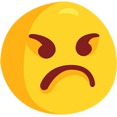 Facebook Messenger angry face emoji image