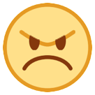 HTC angry face emoji image