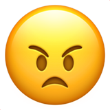 IOS/Apple angry face emoji image