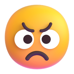 Microsoft Teams angry face emoji image