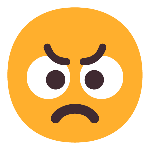 Microsoft angry face emoji image