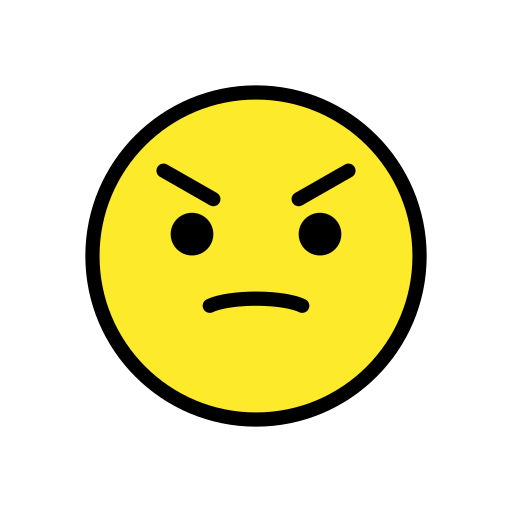 Openmoji angry face emoji image