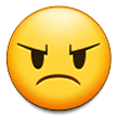 Samsung angry face emoji image