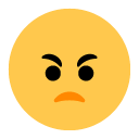 Toss angry face emoji image