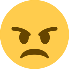 Twitter angry face emoji image