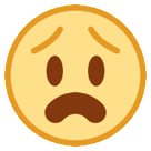 HTC anguished face emoji image