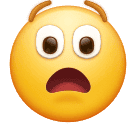 Huawei anguished face emoji image