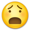 LG anguished face emoji image
