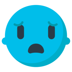 Mozilla anguished face emoji image