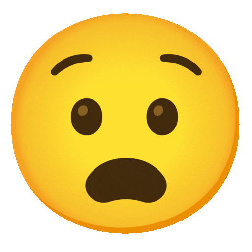 Noto Emoji Animation anguished face emoji image