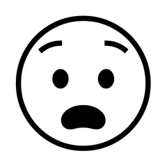 Noto Emoji Font anguished face emoji image