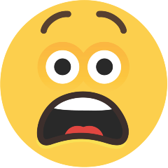 Skype anguished face emoji image