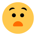 Toss anguished face emoji image