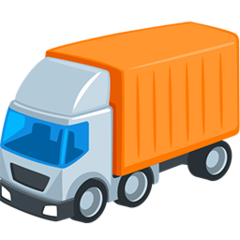 Facebook Messenger articulated lorry emoji image