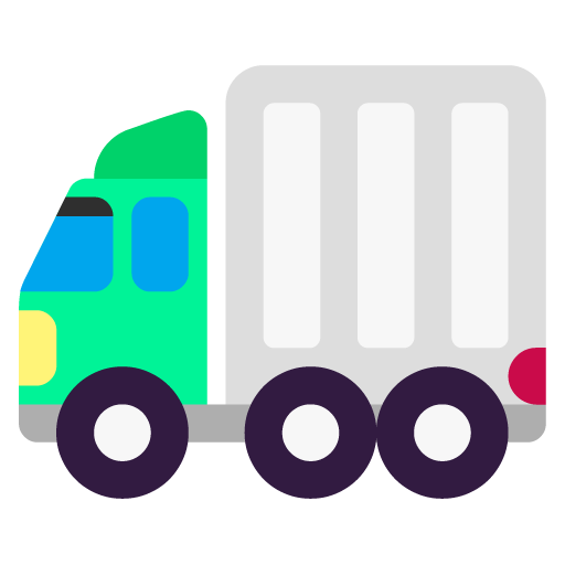 Microsoft articulated lorry emoji image