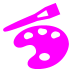au by KDDI artist palette emoji image
