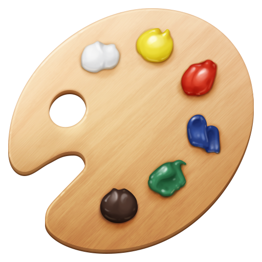 Facebook artist palette emoji image